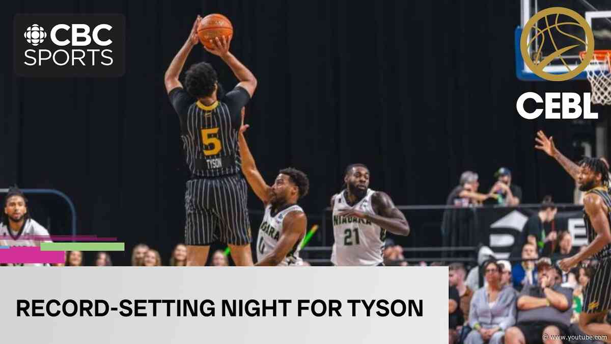 Cameron Tyson sets Honey Badgers' franchise three-point record in win over River Lions | #CBCSports