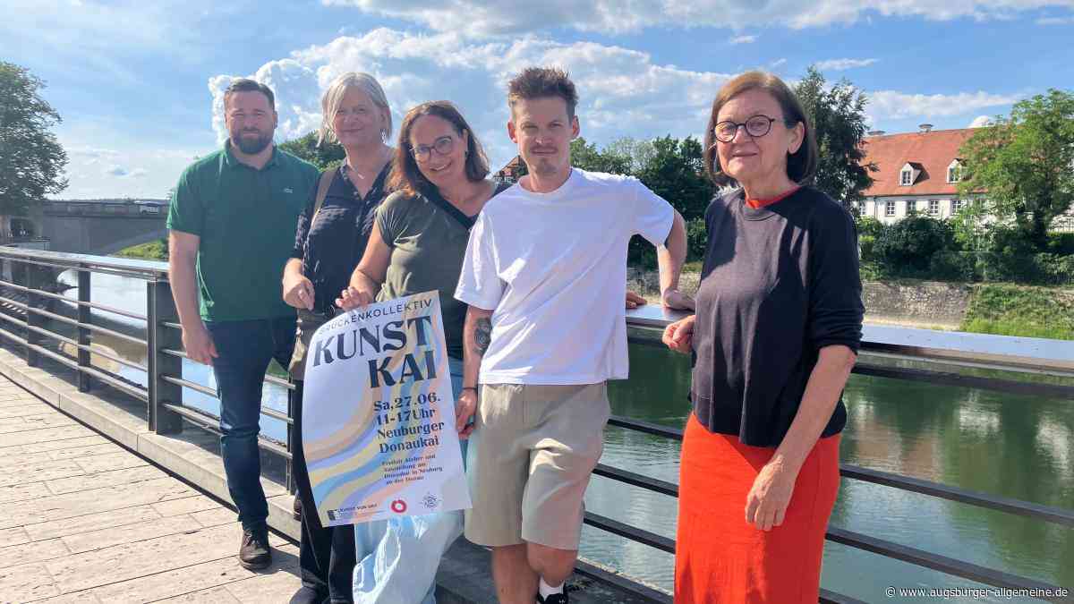 Kunstkai feiert Premiere: Wie der Donaukai in Neuburg zum Freiluftatelier wird