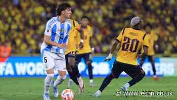 Argentina's Balerdi out of WCup with calf injury