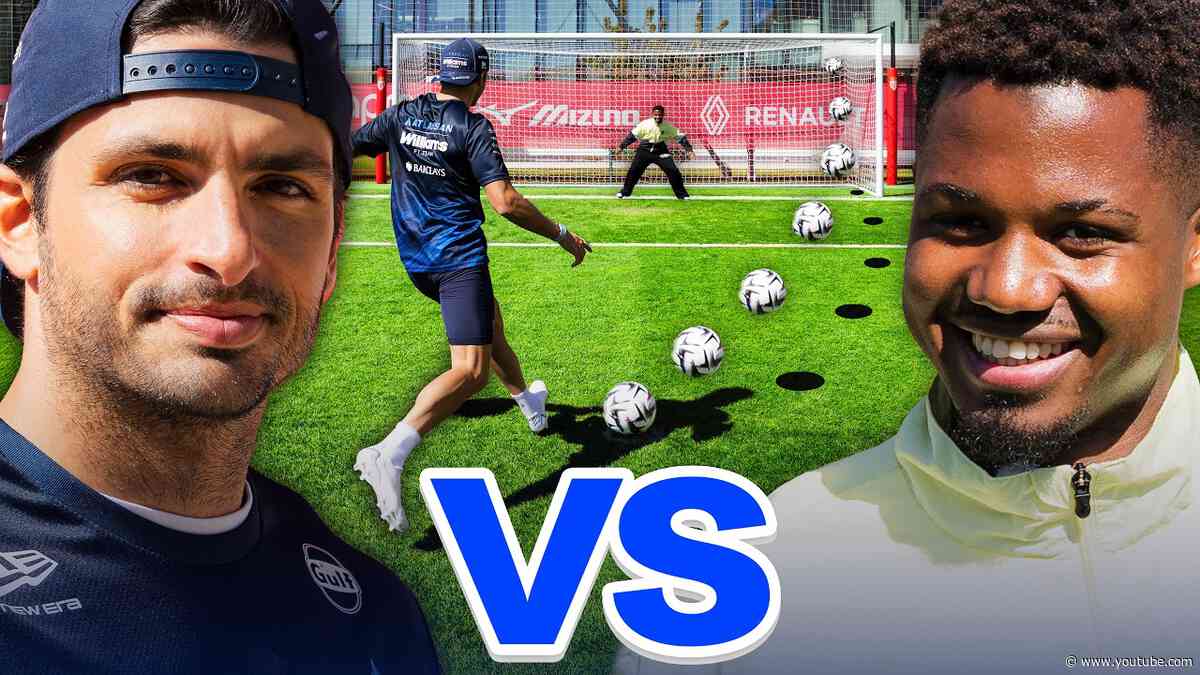 F1 Driver vs Pro Footballer: Carlos Sainz Takes On Ansu Fati!