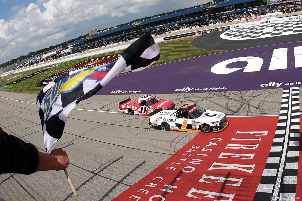 Corey Heim wins Michigan NASCAR Truck race in nail-biting finish