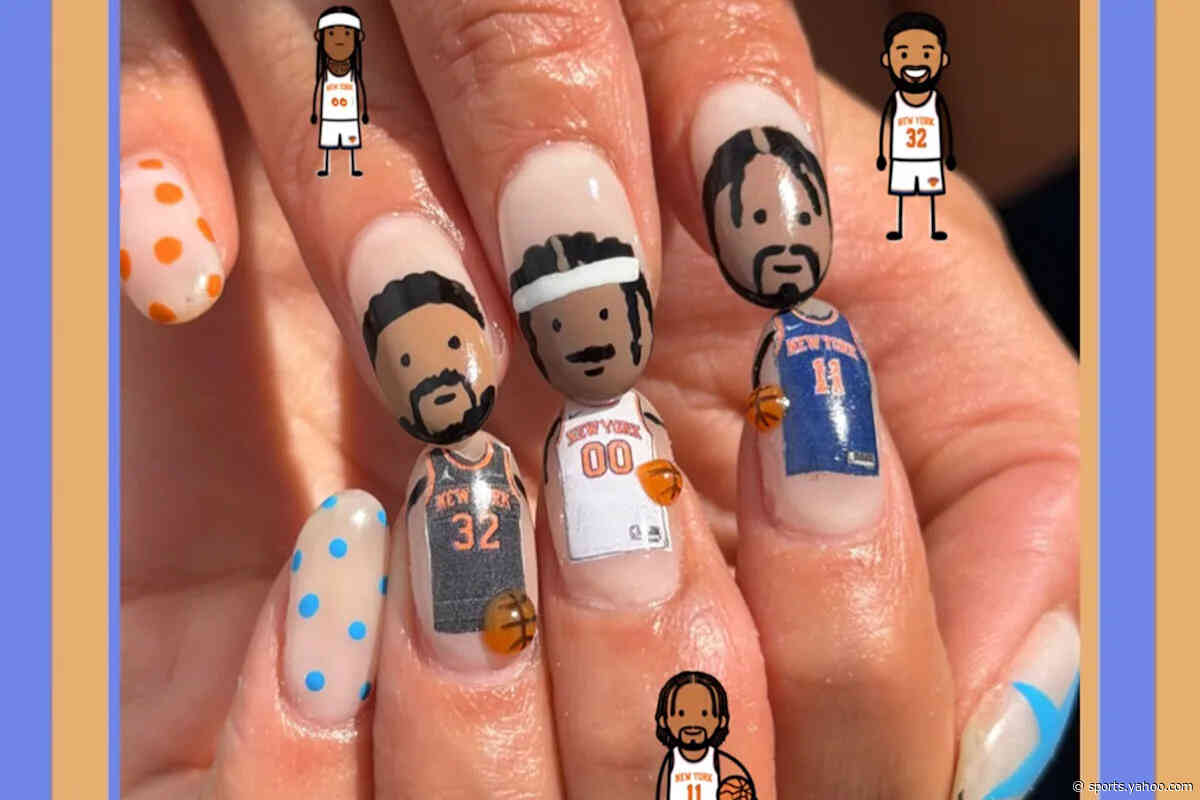 Nailed it! NY Knicks superfan skillfully paints players’ faces in manicure art