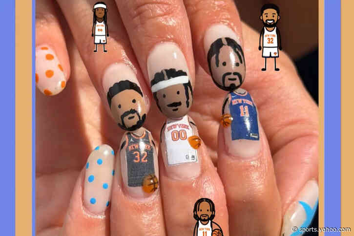 Nailed it! NY Knicks superfan skillfully paints players’ faces in manicure art