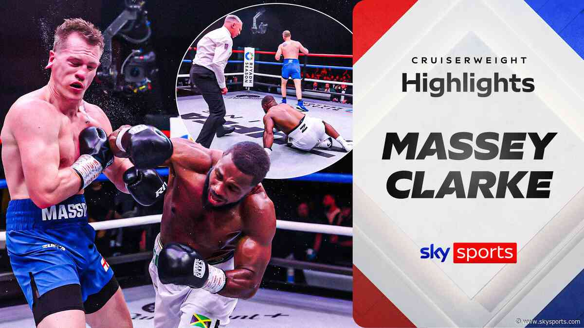 Highlights: Extraordinary fight! Clarke recovers from two knockdowns to stop Massey