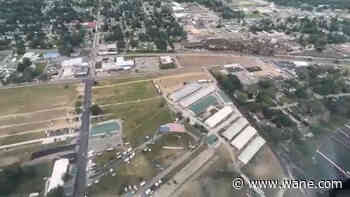 WATCH: Helicopter flies over nation's largest free-flying flag