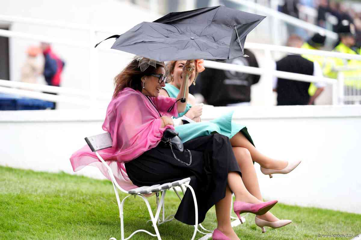 Sunday to be drier as downpours and strong winds batter the UK