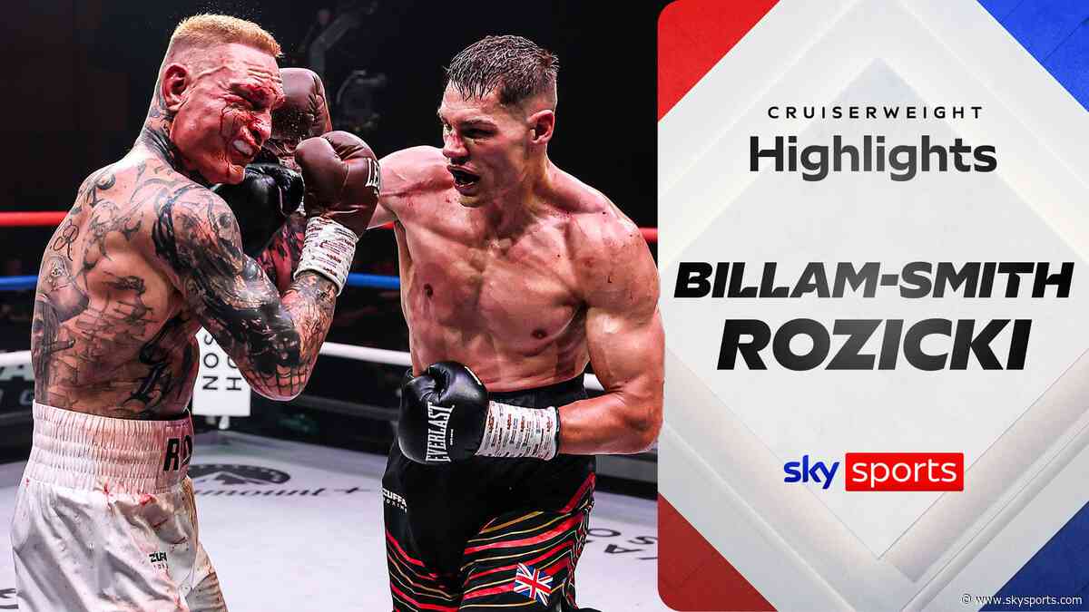 Highlights: Billam-Smith secures TKO win over Rozicki in EPIC battle
