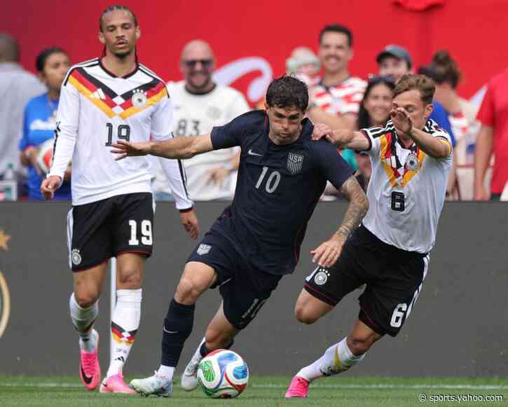 US show fight and hunger, but lose final World Cup prep match 2-1 to Germany