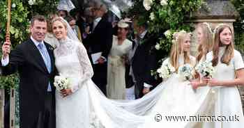 Peter Phillips and Harriet Sperling wedding in photos as Royals out in force despite rain