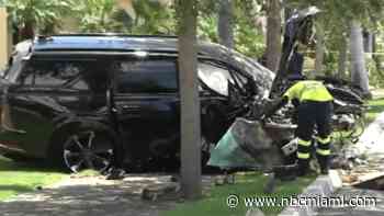 ‘He sped off': Woman says her car was stolen by driver of SUV who crashed in Deerfield Beach