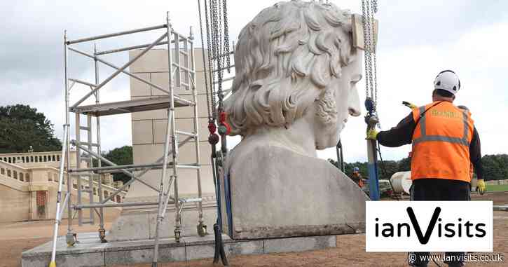 Giant Joseph Paxton bust restored to its original Crystal Palace location