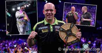 Toernooiwinnaar Michael van Gerwen stuurt ‘Elvis’ weg tijdens dartspartij: ‘Wilde ‘m een knal voor z’n kop geven, haha’