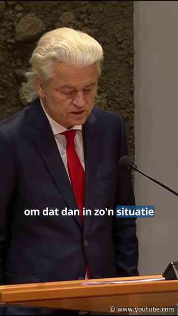 Wilders zegt het vertrouwen in kabinet-Jetten op en dient een motie van wantrouwen in!
