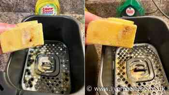 I cleaned my air fryer with 2 items I bought from Home Bargains – 1 worked better