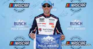Denny Hamlin snags Busch Light pole at Michigan
