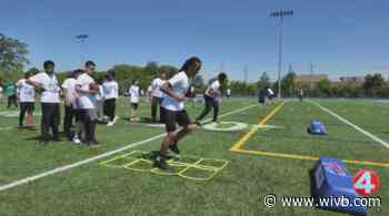 DJ Moore hosts free football camp for local students