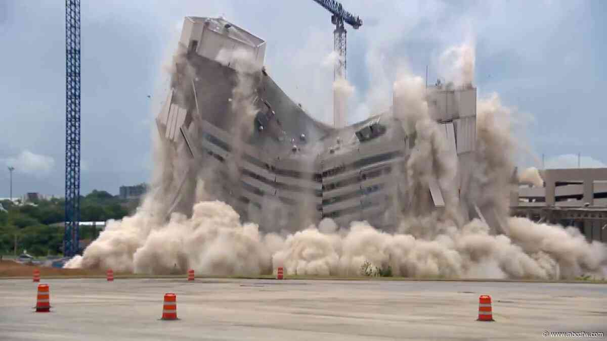 Arlington Sheraton imploded Saturday to make way for a new hotel