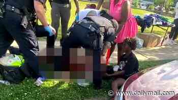 Multiple victims shot near Ohio's popular Old West End Festival in Toledo as attendees are forced to run for their lives while terrified witness describes horrific scenes and cops hunt suspect