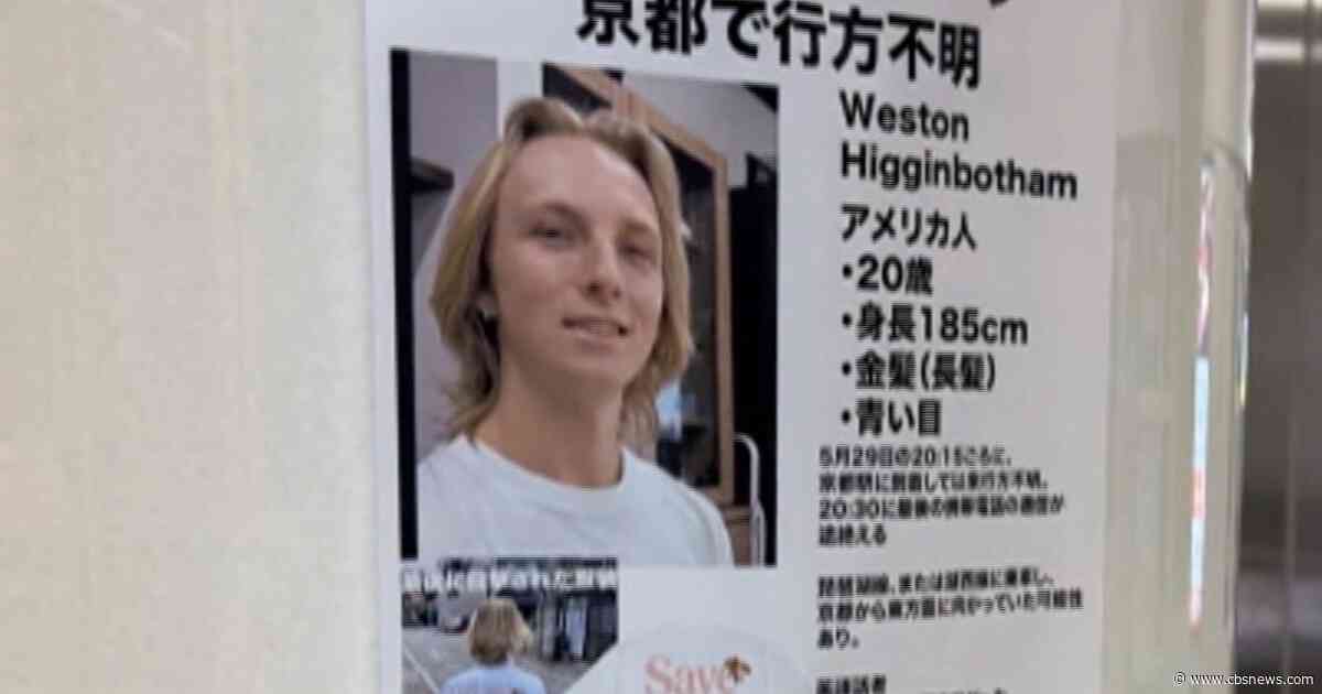 Body of missing Alabama student found in Japan, his mother says