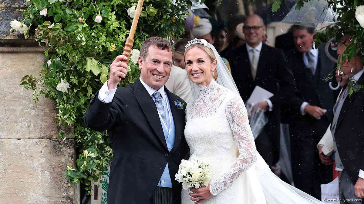 Beatrice and Eugenie join a VERY brolly wedding party: How Peter Phillips and Harriet Sperling's wedding unfolded, from William and Kate's rapturous arrival to Charles's dramatic getaway