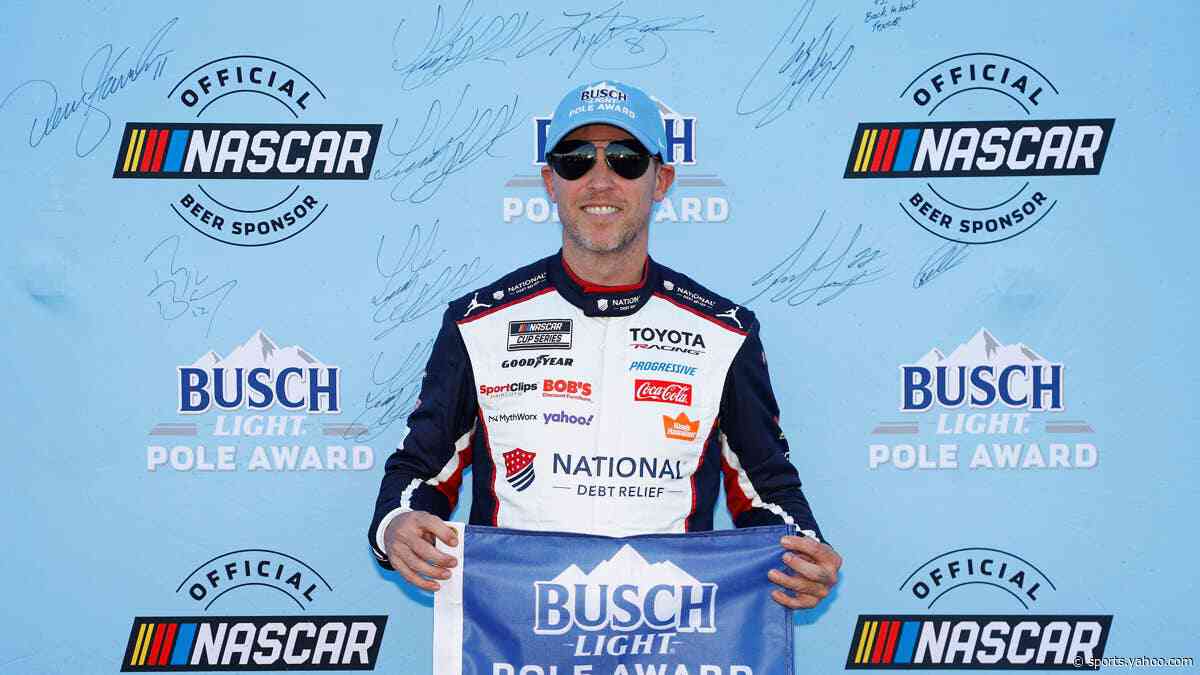 Denny Hamlin Plays Villain After Taking Michigan Pole From Hometown Hero Carson Hocevar
