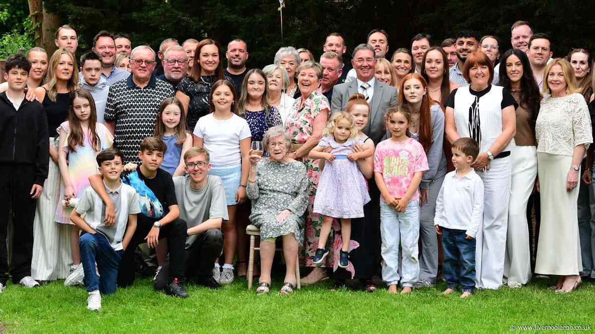Scouse nan surrounded by 59 family members for huge milestone