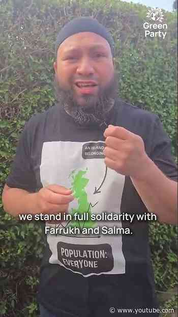 A message of solidarity from Mothin Ali.
