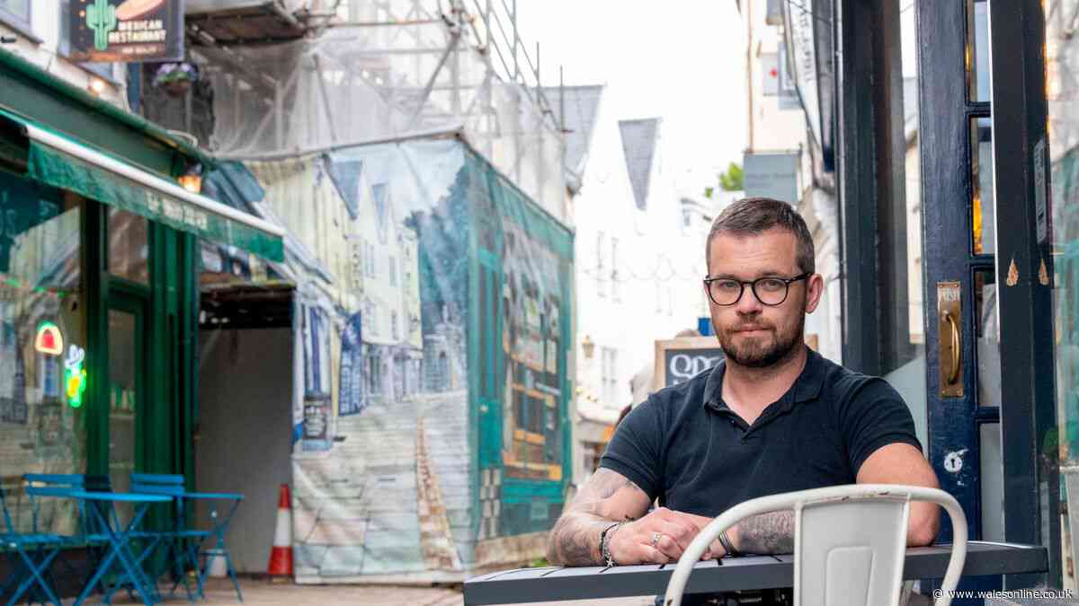 It used to be a thriving street. Now, covered in scaffolding for years, people fear it's dying