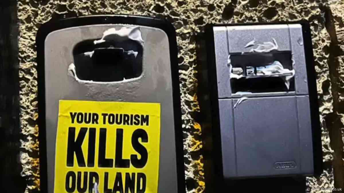 Airbnb lock boxes glued shut in furious Lanzarote protest against tourists