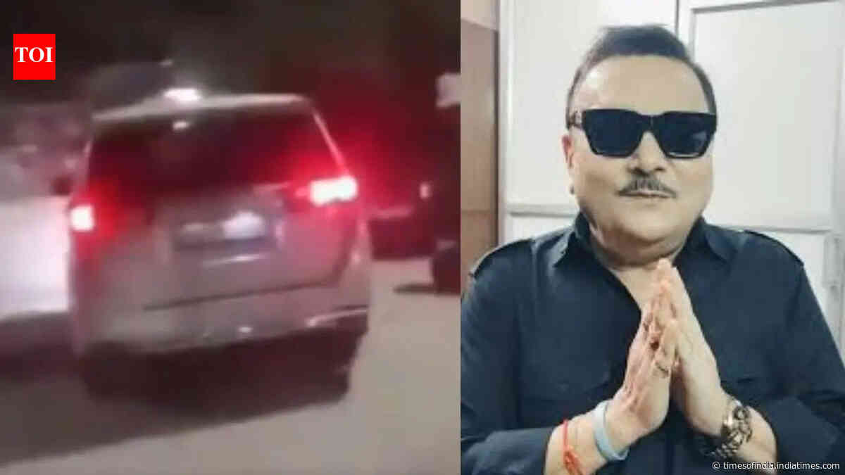 Watch: Eggs hurled at TMC MLA Madan Mitra's vehicle amid protest in Kamarhati