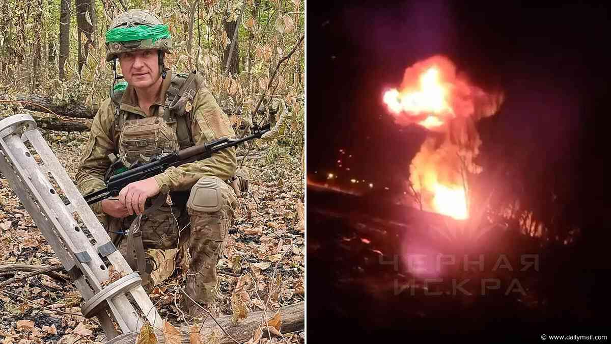Inside the Russian resistance looking to bring down Putin: Exclusive footage shows pro-Ukraine 'Black Spark' rebels 'carrying out bomb attacks on strategic targets'
