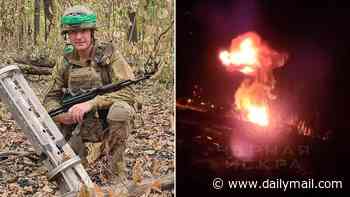 Inside the Russian resistance looking to bring down Putin: Exclusive footage shows pro-Ukraine 'Black Spark' rebels 'carrying out bomb attacks on strategic targets'
