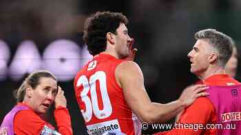 AFL LIVE: McCartin out with concussion as ailing Swans chase comeback win over Saints