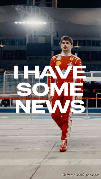 Charles has some great news to share… #F1shorts #F1