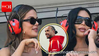 Kim Kardashian arrives in Monaco to support Lewis Hamilton