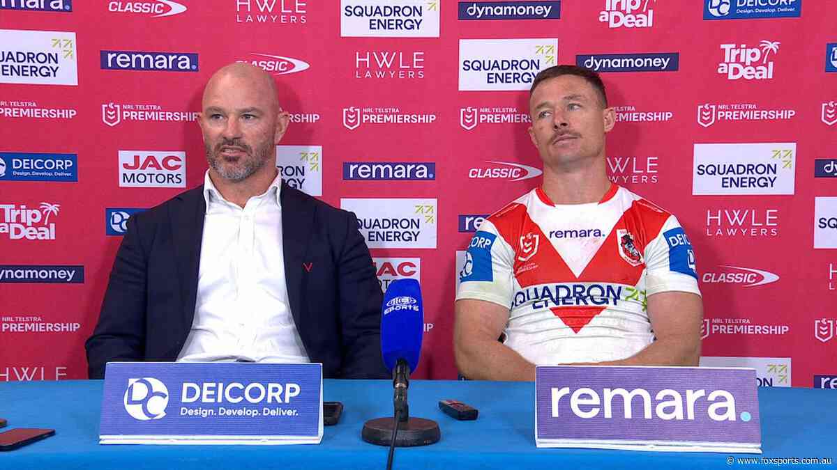 ‘What the old Dragons looked like’: Coach’s savage half-time call as serious injury fears revealed