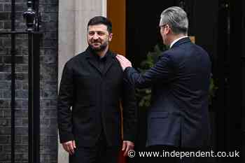 Ukraine-Russia war latest: Zelensky to meet Starmer, Macron and Merz in No 10 today after Putin snubbed summit proposal