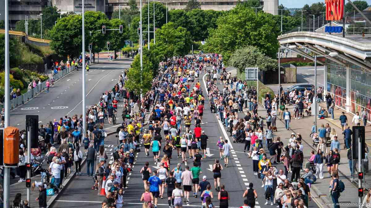 Disruption in Swansea ahead of half marathon with road closed due to fire