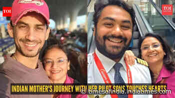 ‘Dropped off by one son, flown home by another’: Indian mother's journey with her pilot sons touches hearts