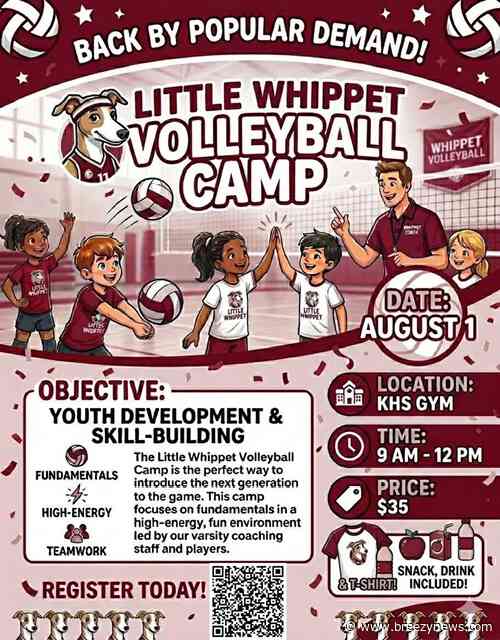 Little Whippet Volleyball Camp on planned for August 1