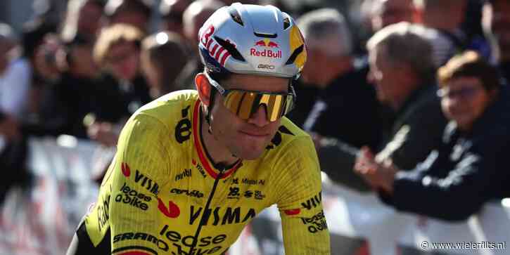 Wout van Aert komt ten val voorafgaand aan Tour Auvergne: “Mijn eigen fout”