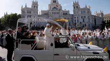 Spanien: Papst-Messe mit mehr als einer Million Menschen