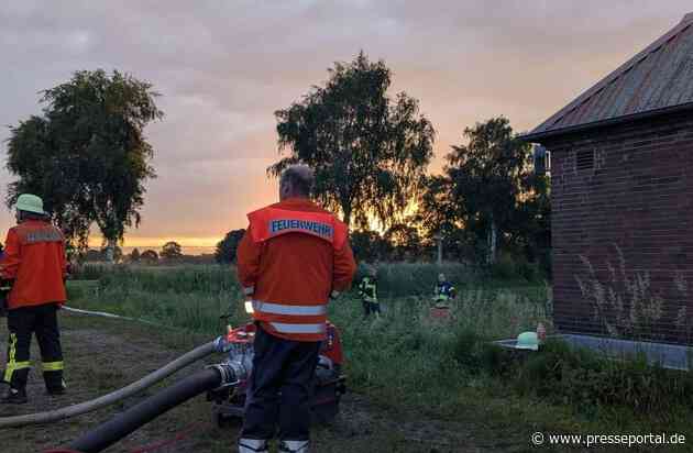 FW-ROW: Großbrand in Mehedorf: Werkstatt durch Feuer vollständig zerstört - Einsatz von über 280 Kräften - Keine Verletzten