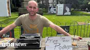 Meet the park poet helping strangers unlock their inner thoughts