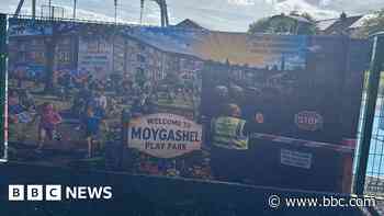 Hate banner replaced day after police removed it