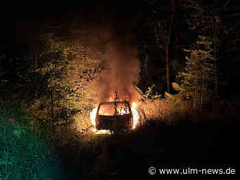 Auto in Flammen - Großeinsatz der Feuerwehr