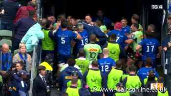 Feisty tunnel brawl caught on camera as 30 players embroiled in URC match incident