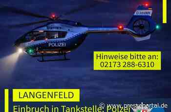 POL-ME: Einbruch in Tankstelle: Polizei fahndete per Hubschrauber - 2606026