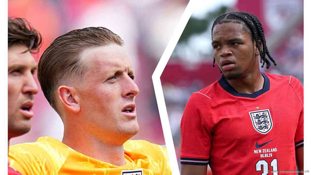 Everton star Jordan Pickford blown away by Liverpool teenager Rio Ngumoha after England debut