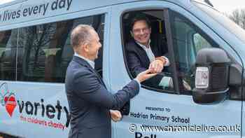 Newcastle business donates minibus to charity helping disadvantaged children